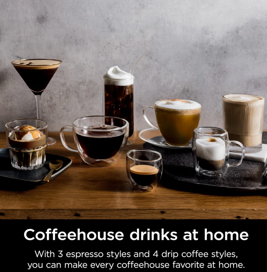 3-in-1 Espresso & Coffee Maker with Built-in Grinder, Cold Brew & Automatic Frother