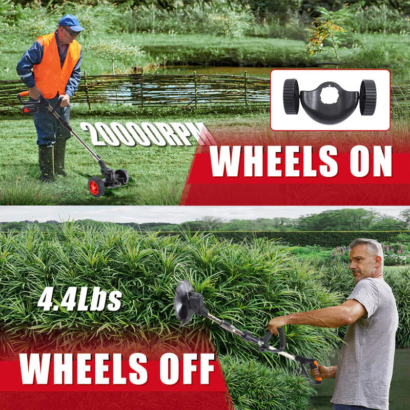 3   In   1   Cordless   Grass   Trimmer,   Weed   Eater   and   Edger