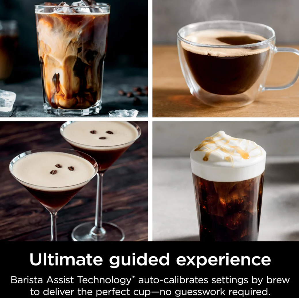 3-in-1 Espresso & Coffee Maker with Built-in Grinder, Cold Brew & Automatic Frother